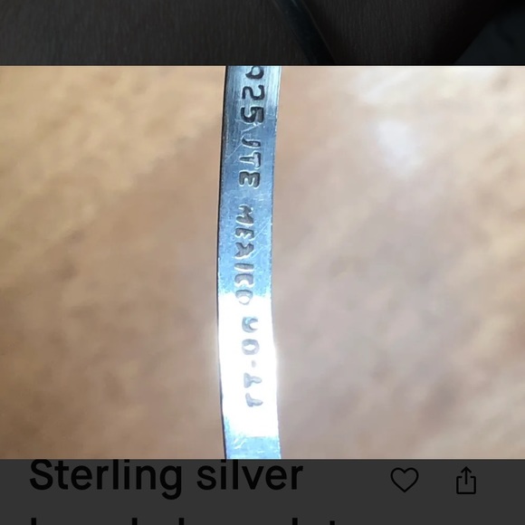 Silver Bangle Bracelet - Picture 4 of 4